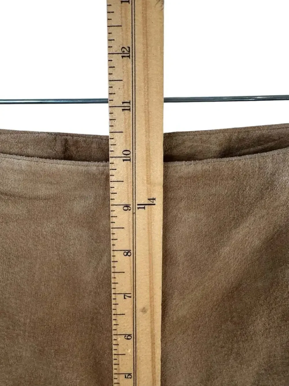 Danier Genuine Tan Suede Leather Pants 10 Straight Leg 70s Boho Luxe Tailored